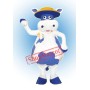 Blue Cow Mascot Costume