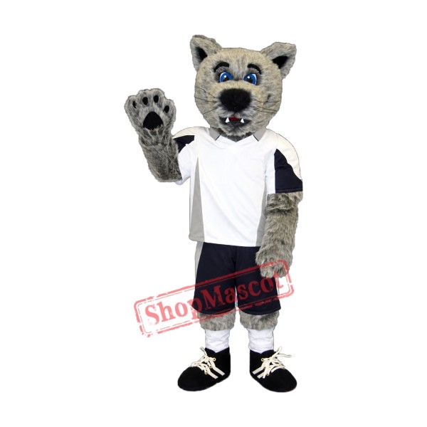 Grey Coyote Wolf Mascot Costume Grey Coyote Wolf Mascot Costume