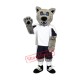 Grey Coyote Wolf Mascot Costume Grey Coyote Wolf Mascot Costume