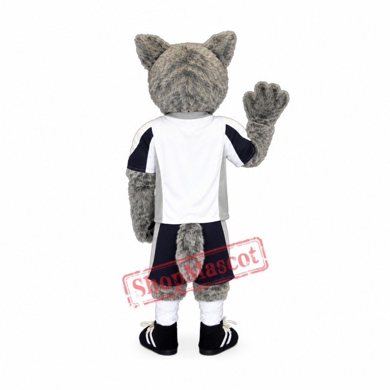 Grey Coyote Wolf Mascot Costume Grey Coyote Wolf Mascot Costume