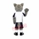 Grey Coyote Wolf Mascot Costume Grey Coyote Wolf Mascot Costume