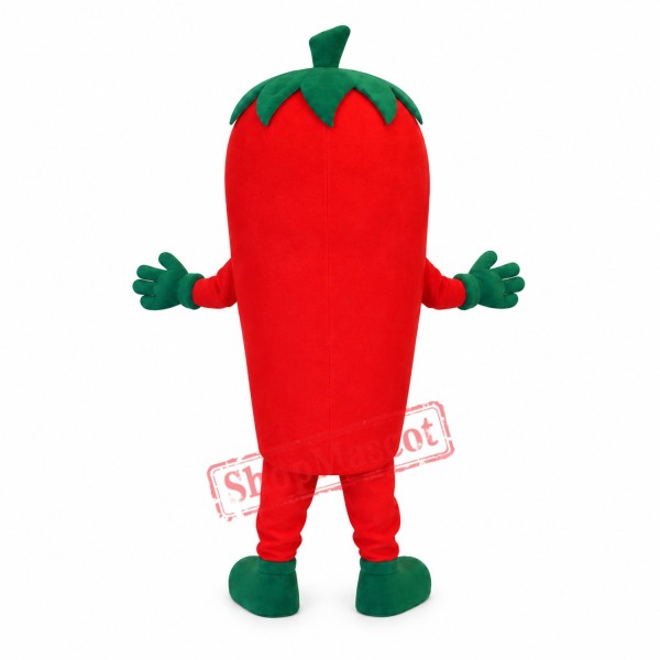 Red Pepper Mascot Costume Red Pepper Mascot Costume