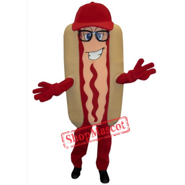 Happy Hotdog Mascot Costume