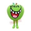 Green Apple Mascot Costume Free Shipping