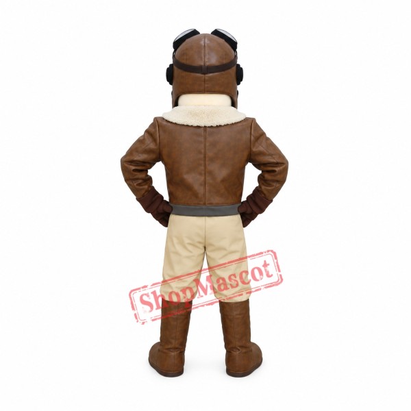High Quality Aviator Mascot Costume High Quality Aviator Mascot Costume