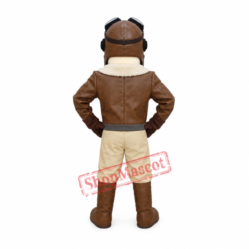 High Quality Aviator Mascot Costume High Quality Aviator Mascot Costume