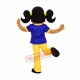 Smiling Girl Mascot Costume Smiling Girl Mascot Costume