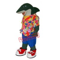 College Lightweight Shark Mascot Costume