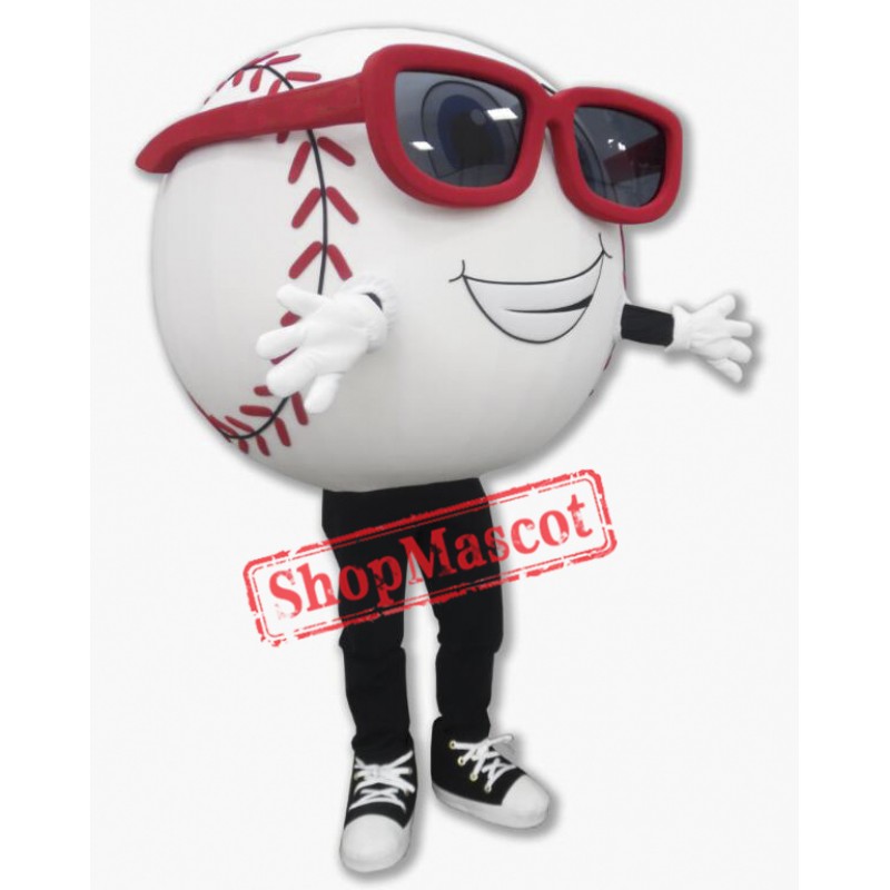 Happy Baseball Mascot Costume