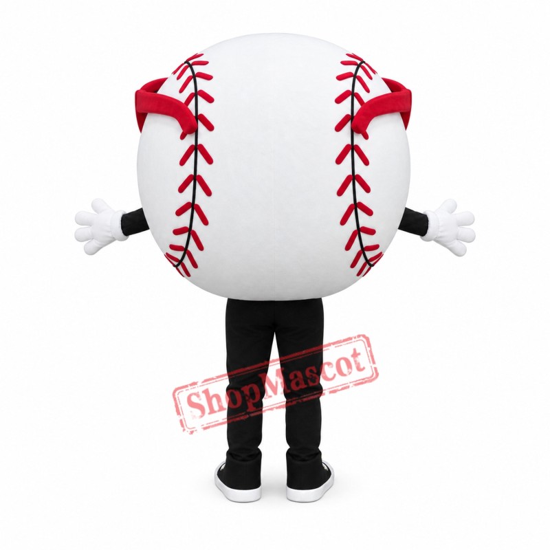 Happy Baseball Mascot Costume Happy Baseball Mascot Costume