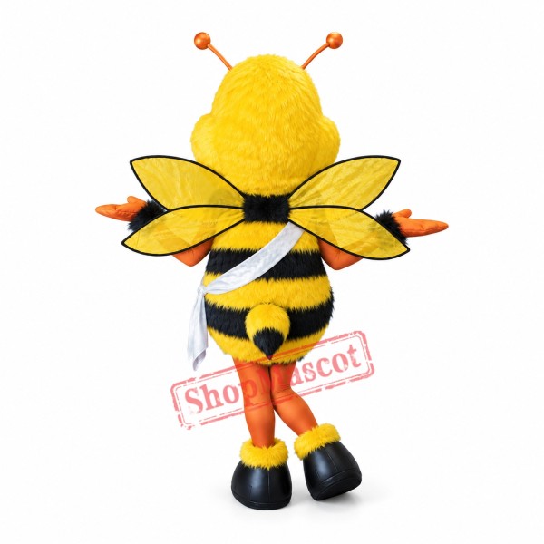 Battle Bee Mascot Costume Battle Bee Mascot Costume