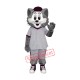 Grey and White Cat Mascot Costume Grey and White Cat Mascot Costume