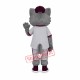 Grey and White Cat Mascot Costume Grey and White Cat Mascot Costume