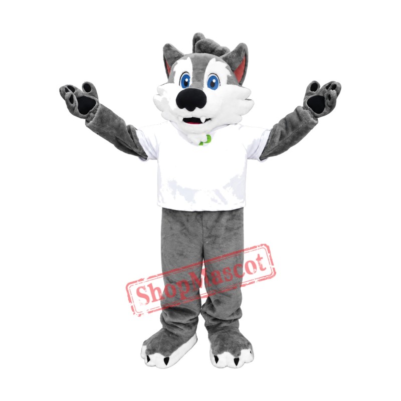 College Wolf Mascot Costume