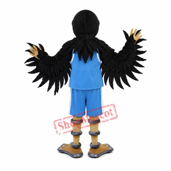High Quality Black Hawk Mascot Costume
