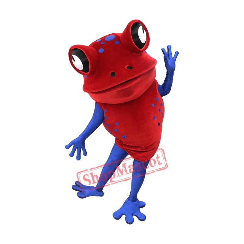 Red Frog Mascot Costume Red Frog Mascot Costume