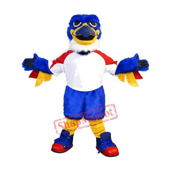 Blue Thunderbird Mascot Costume