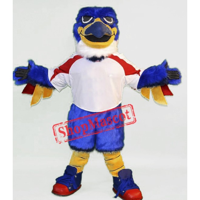 Blue Thunderbird Mascot Costume