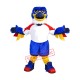 Blue Thunderbird Mascot Costume Blue Thunderbird Mascot Costume