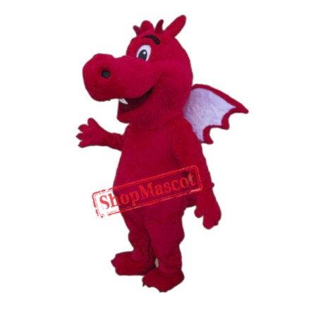 Red Lightweight Dragon Mascot Costume
