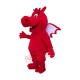 Red Lightweight Dragon Mascot Costume Red Lightweight Dragon Mascot Costume