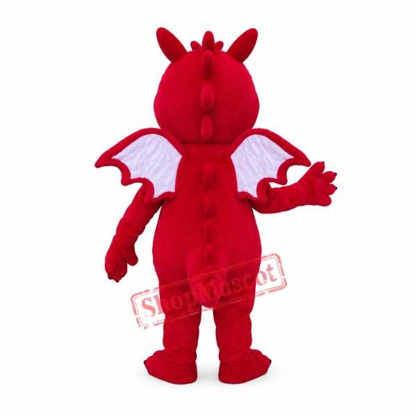 Red Lightweight Dragon Mascot Costume Red Lightweight Dragon Mascot Costume