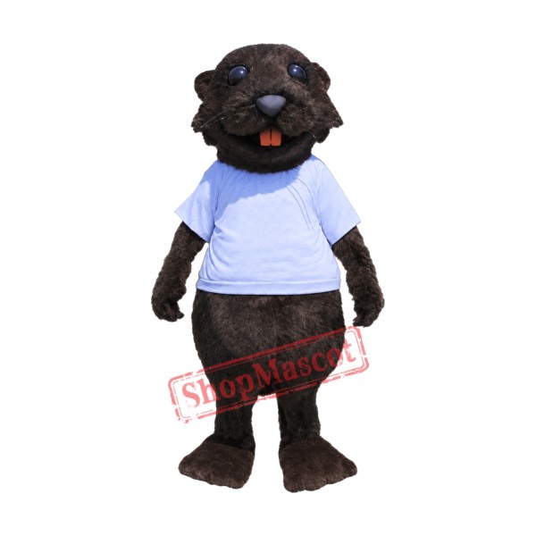 High Quality Sporty Beaver Mascot Costume