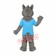 Friendly Grey Wolf Mascot Costume Friendly Grey Wolf Mascot Costume