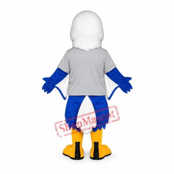 Blue & White Eagle Mascot Costume Blue & White Eagle Mascot Costume