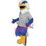 Blue & White Eagle Mascot Costume