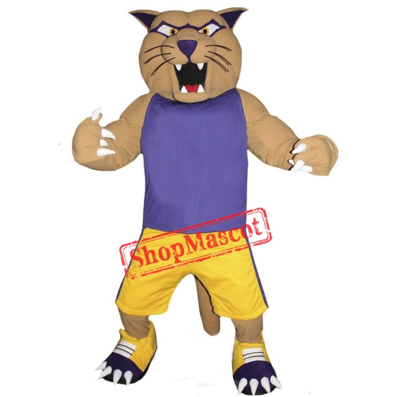 Sport Cougar Mascot Costume Free Shipping