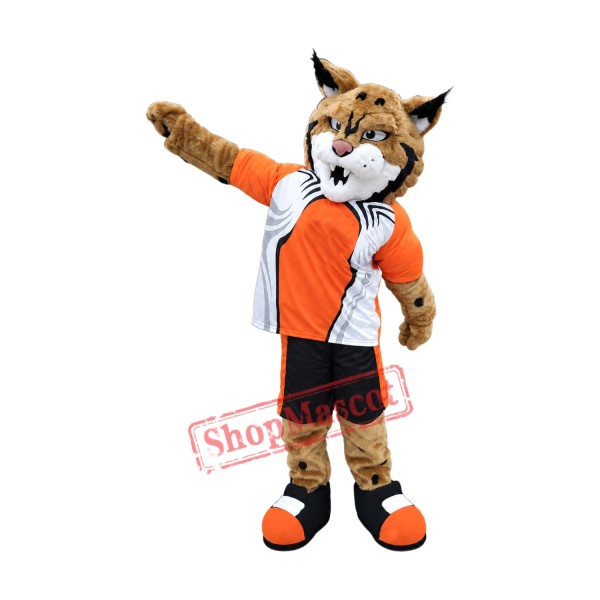 College Lightweight Bobcat Mascot Costume College Lightweight Bobcat Mascot Costume