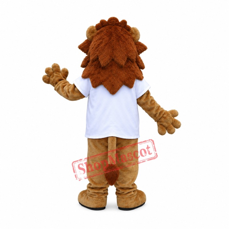 Happy Lightweight Lion Mascot Costume
