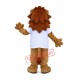 Happy Lightweight Lion Mascot Costume