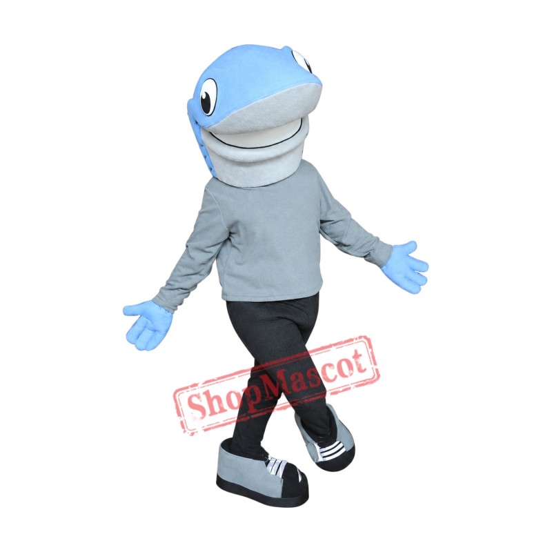 Blue Lightweight Shark Mascot Costume Blue Lightweight Shark Mascot Costume
