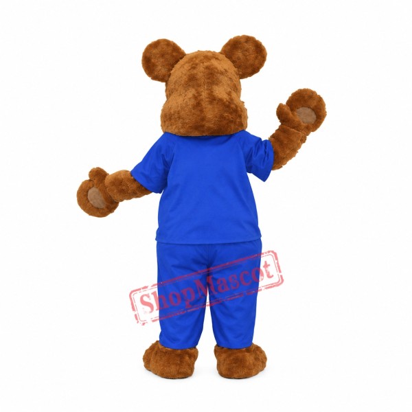 Doctor Teddy Bear Mascot Costume Doctor Teddy Bear Mascot Costume