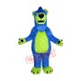 Blue & Green Bear Mascot Costume