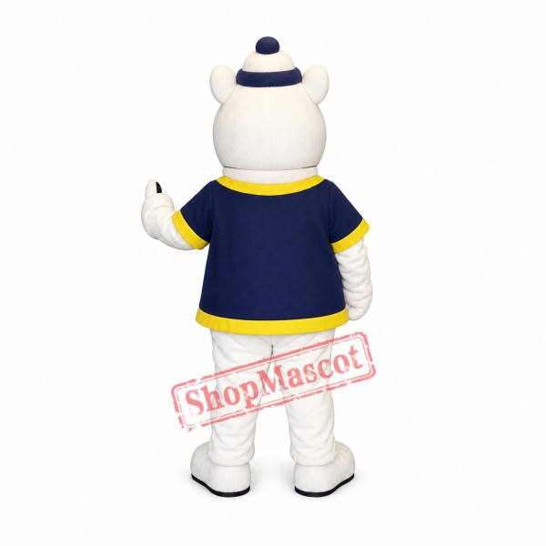 Big Eye White Bear Mascot Costume Big Eye White Bear Mascot Costume