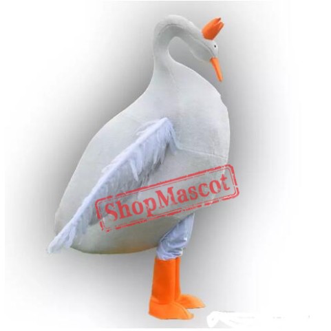 High Quality Swan Mascot Costume