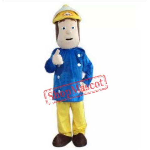 Fireman Sam Mascot Costume