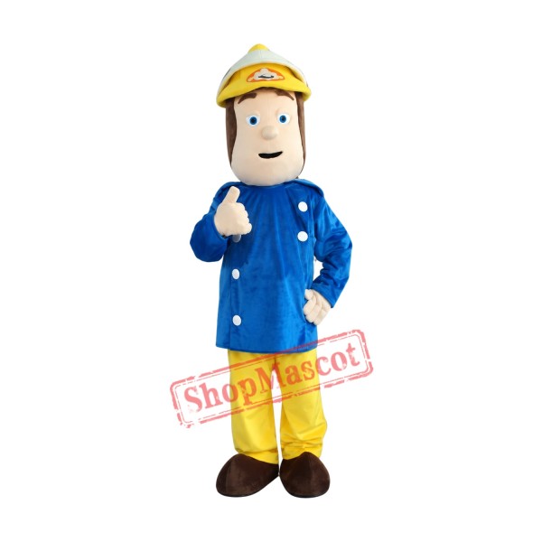 Fireman Sam Mascot Costume