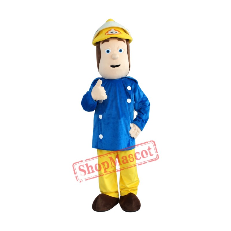 Fireman Sam Mascot Costume