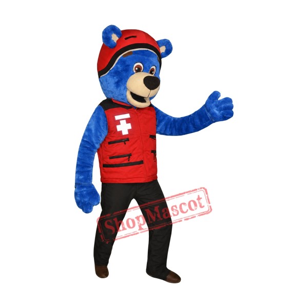 Friendly Blue Lightweight Bear Mascot Costume Friendly Blue Lightweight Bear Mascot Costume