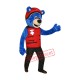 Friendly Blue Lightweight Bear Mascot Costume