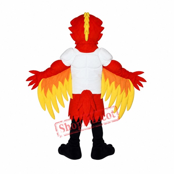 Power Phoenix Mascot Costume Power Phoenix Mascot Costume