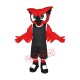 Fierce Red Owl Mascot Costume Fierce Red Owl Mascot Costume