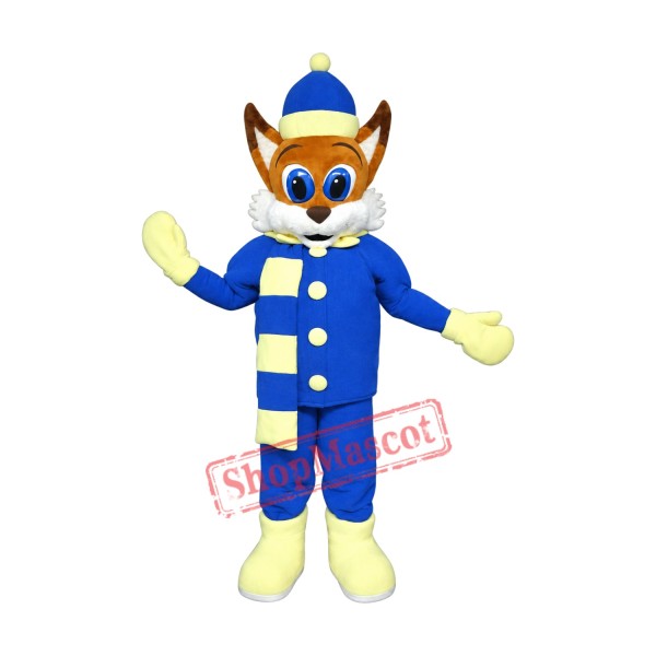 Winter Fox Mascot Costume