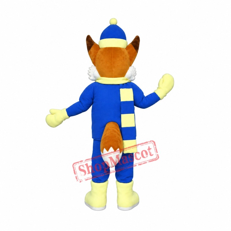 Winter Fox Mascot Costume Winter Fox Mascot Costume
