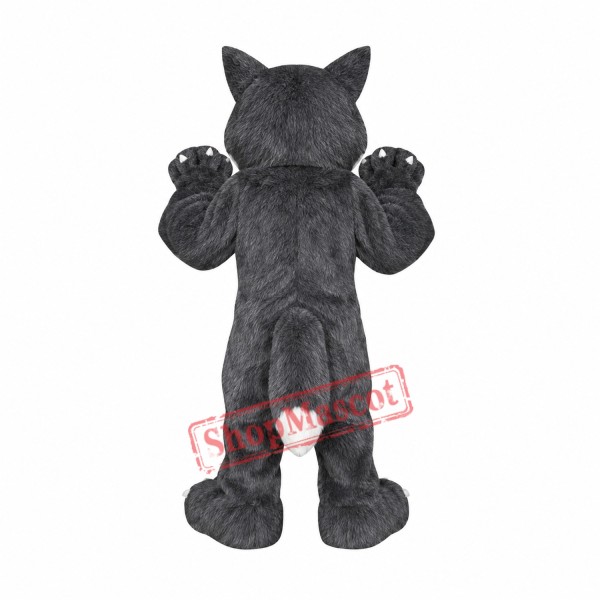 Grey & White Wolf Mascot Costume Grey & White Wolf Mascot Costume