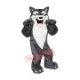 Grey & White Wolf Mascot Costume